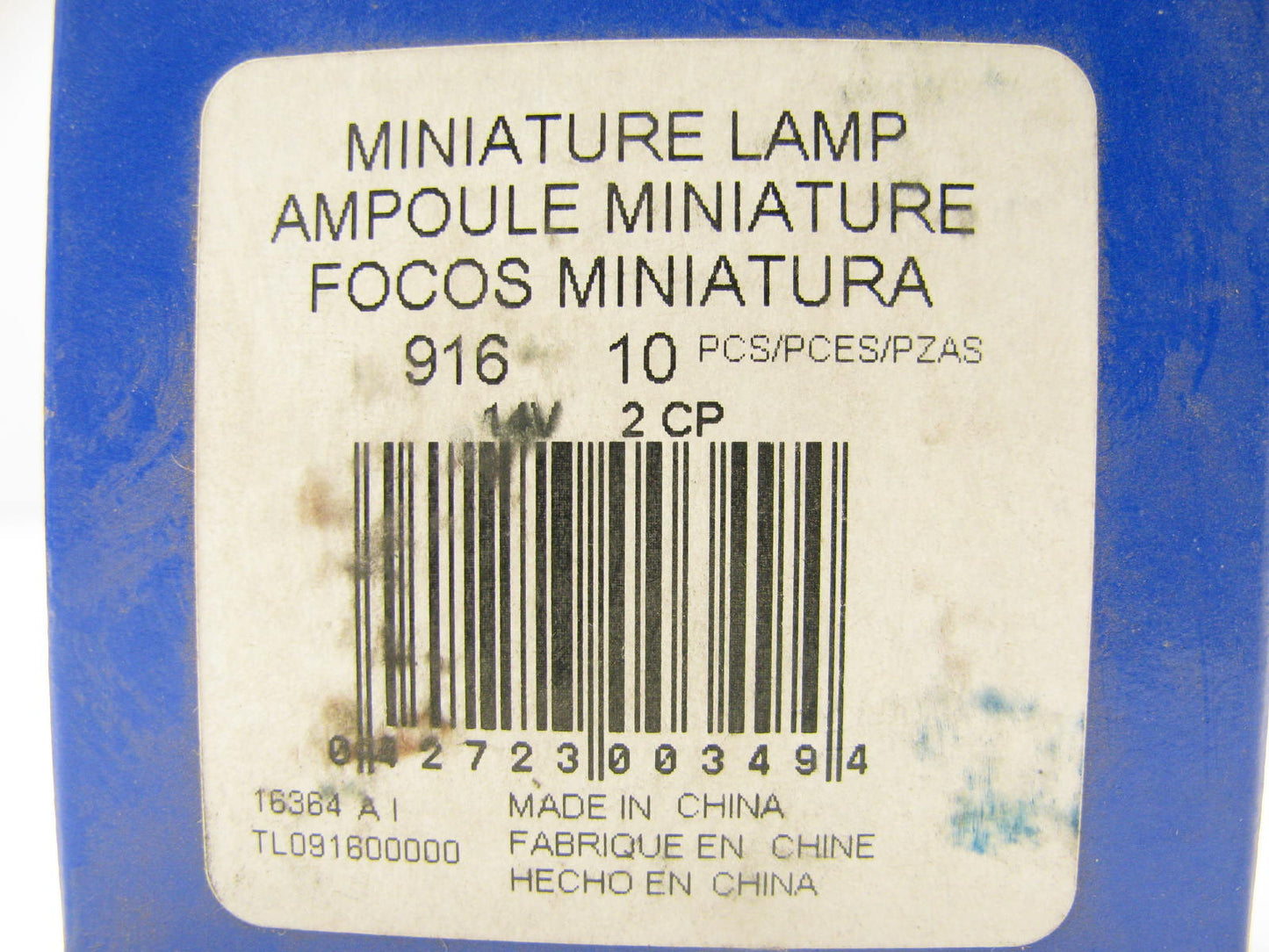 (10) Wagner 916 Minature Light Bulb