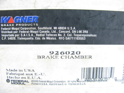 Wagner 926020 HD Truck Air Spring Brake Chamber STANDARD STROKE - 10.15 Push Rod