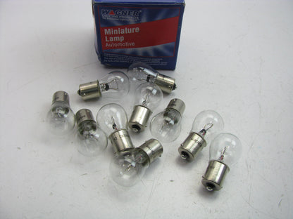 (10) Wagner 93 Minature Light Bulb - Single Contact Bayonet S-8 12V 13.31 Watt