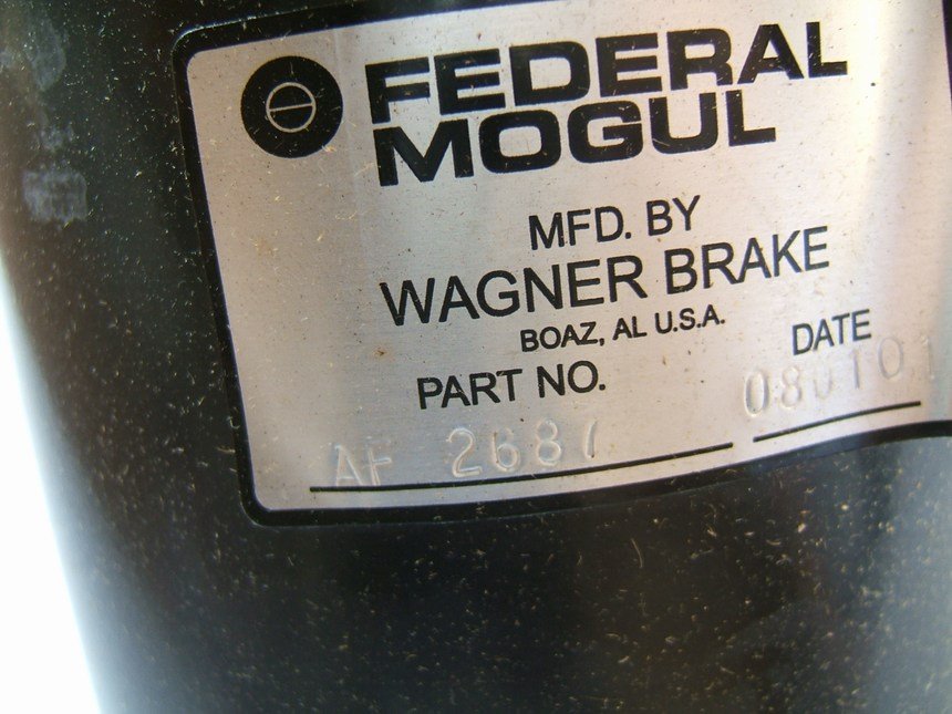 Wagner A2687 Air Power Booster Brake Master Chamber Cylinder - AF2687 / AF-2687