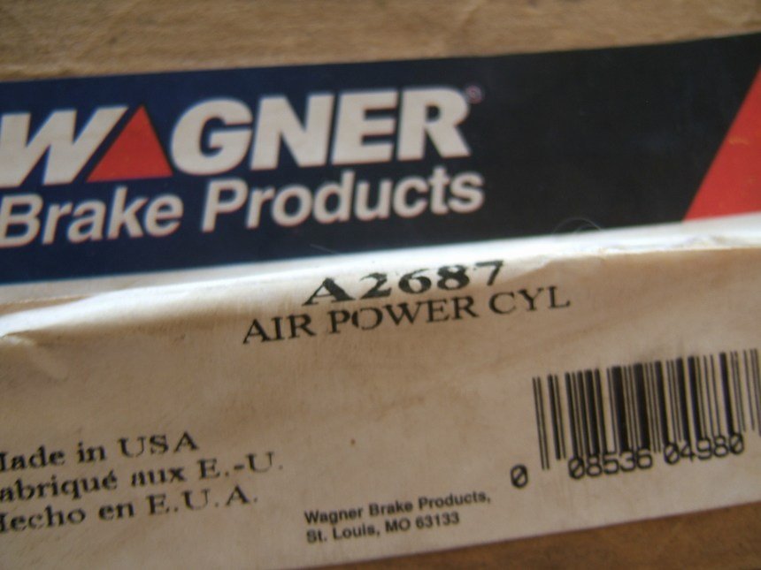 Wagner A2687 Air Power Booster Brake Master Chamber Cylinder - AF2687 / AF-2687
