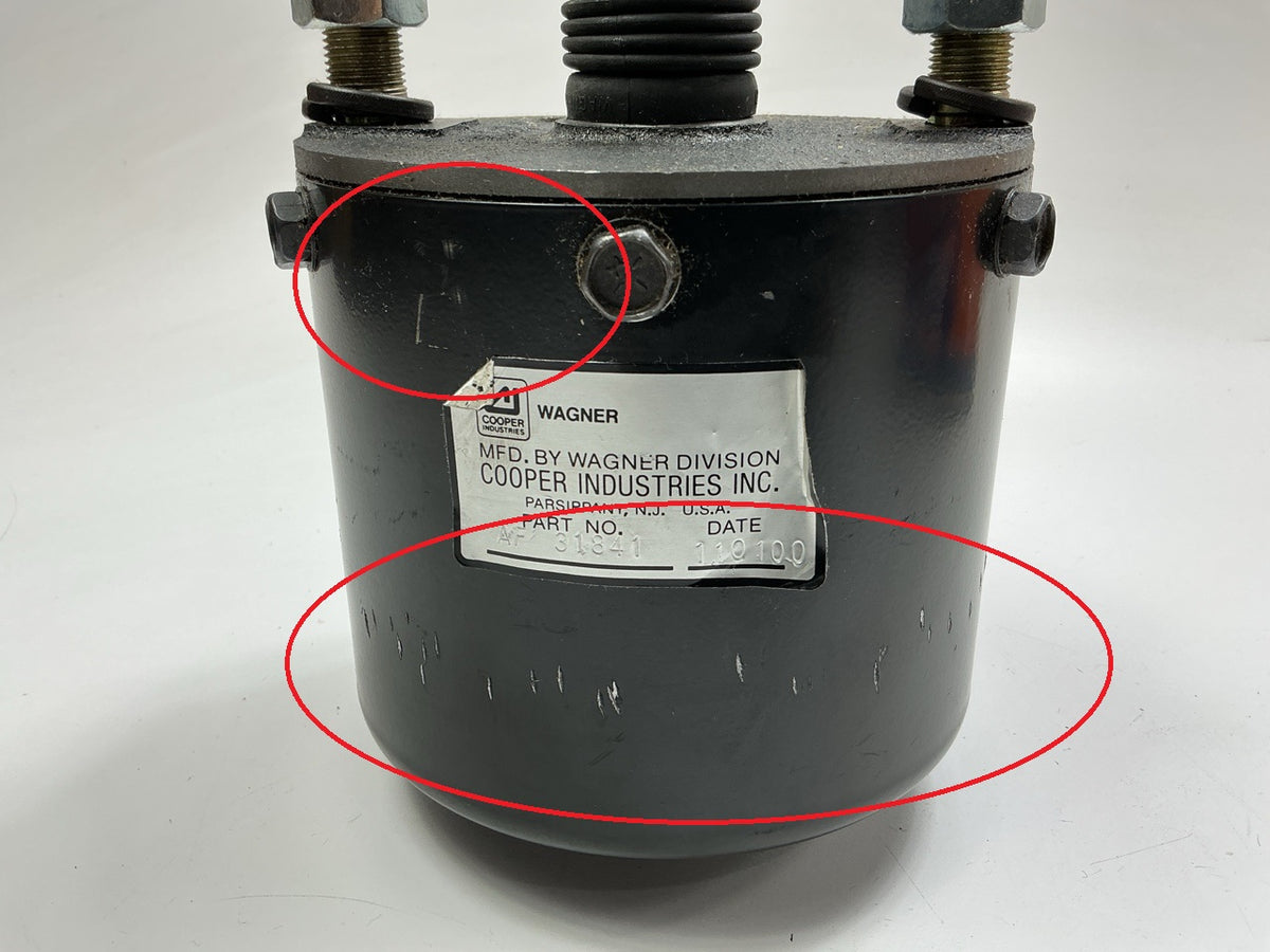 COSMETIC DAMAGE Wagner A31841 Air Power Brake Chamber Cylinder - AF-31841