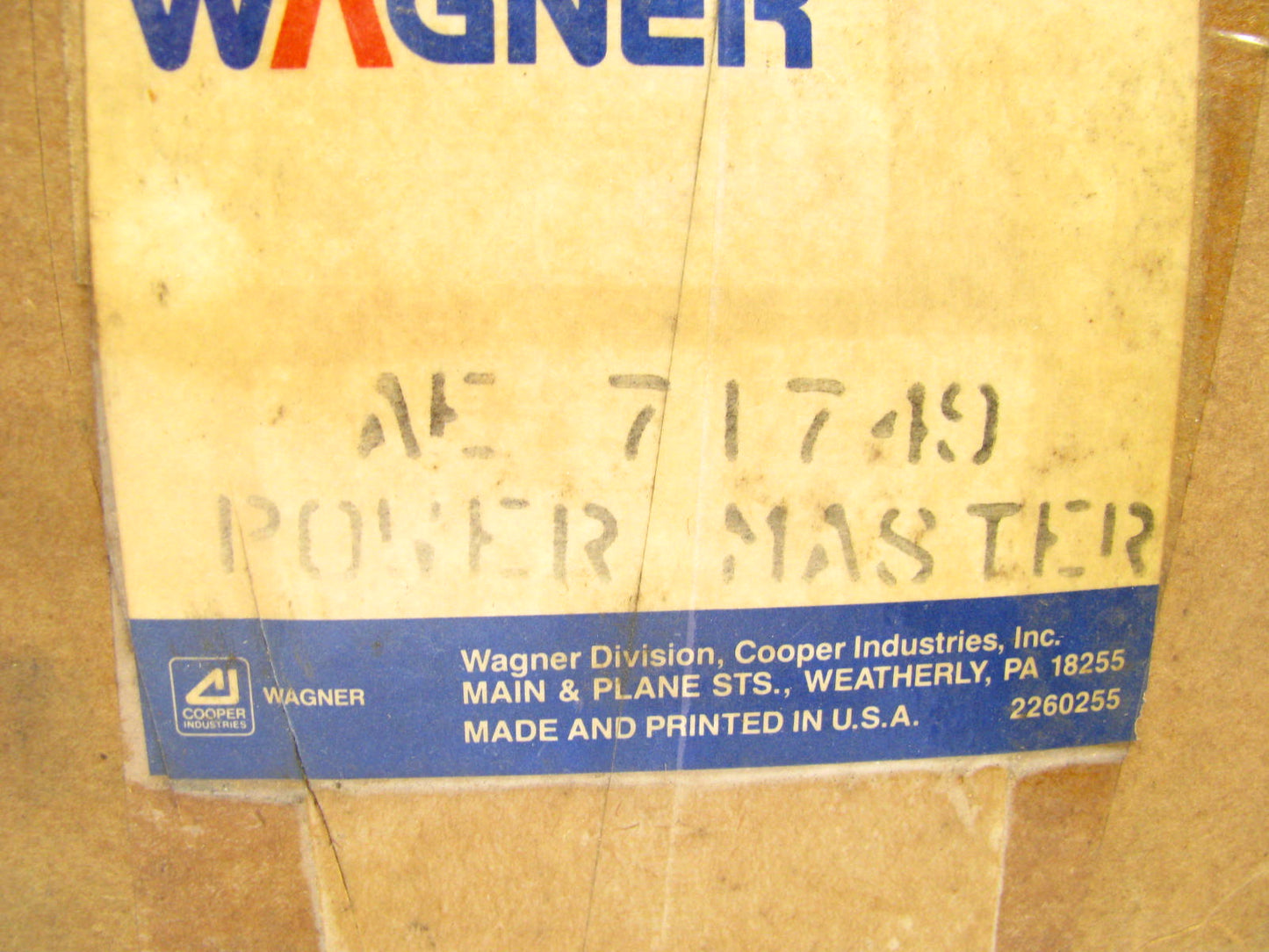 Wagner AE71749 Air Brake Power Cylinder Brake Master Cylinder AF31452 Casting