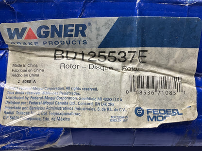 Wagner BD125537E Rear Disc Brake Rotor