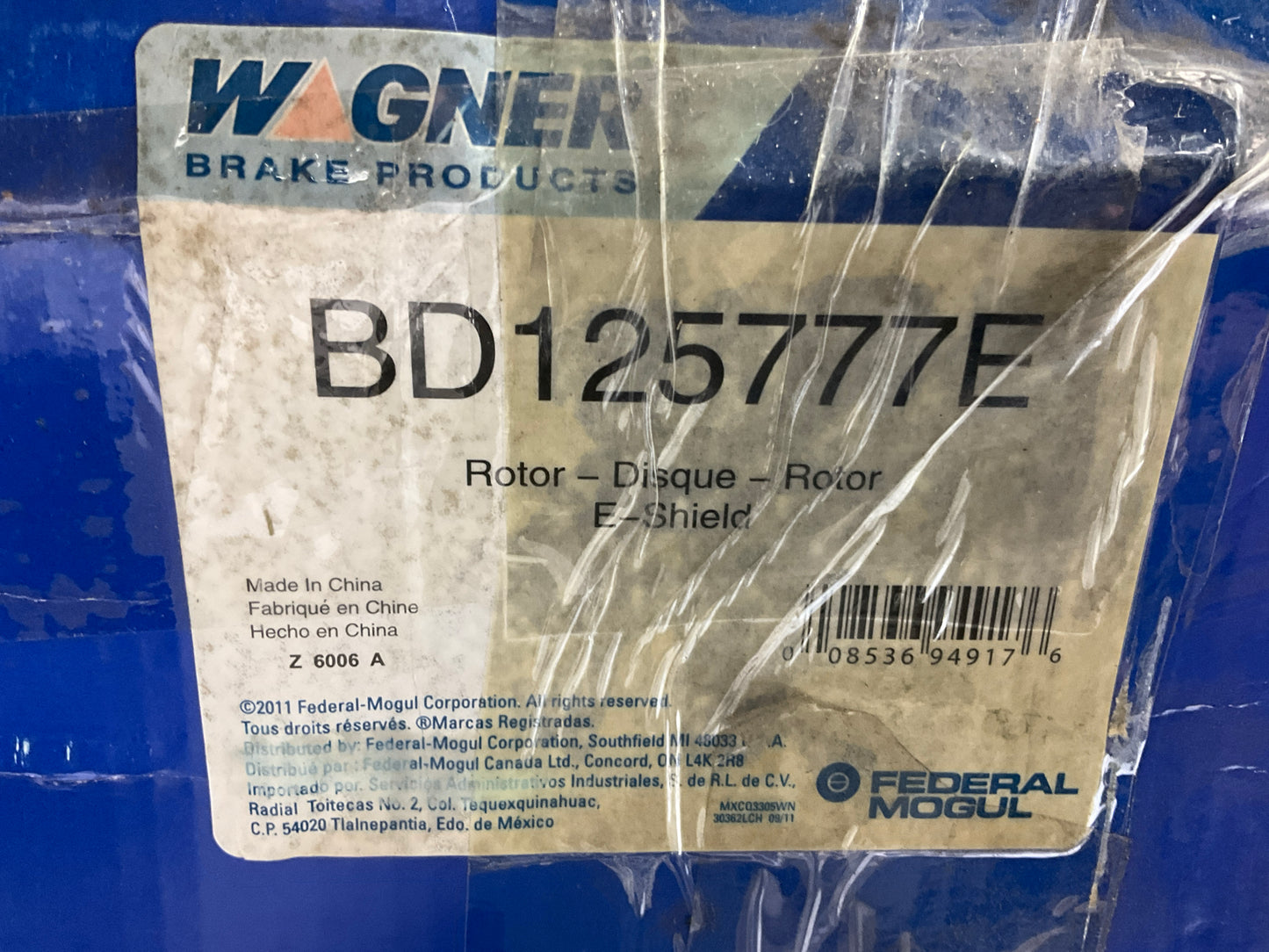 Wagner BD125777E Disc Brake Rotor And Hub Assembly, Front