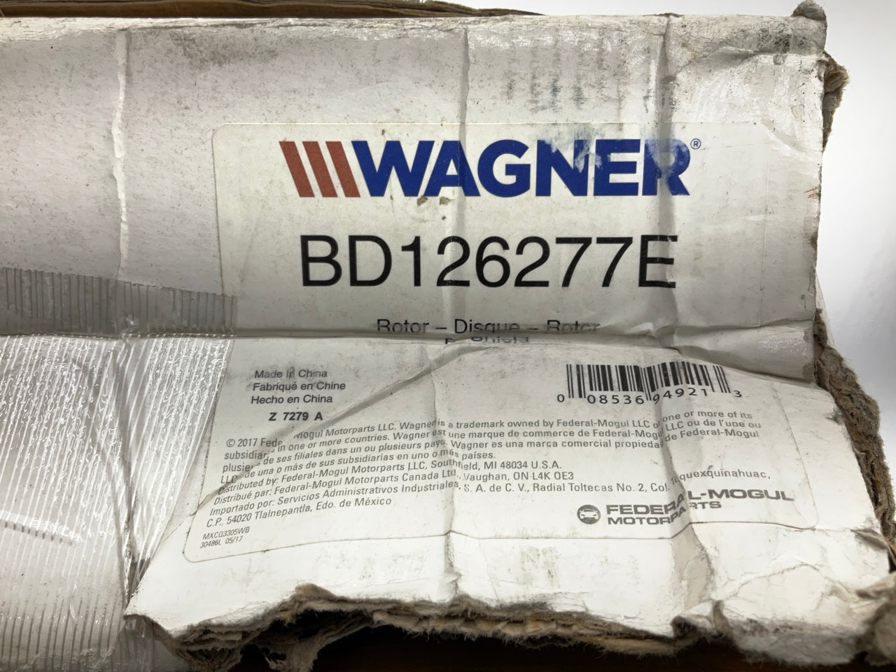 Wagner BD126277E Front Disc Brake Rotor