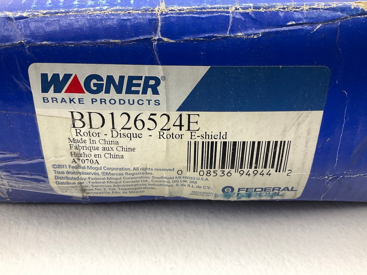 Wagner BD126524E Rear Disc Brake Rotor