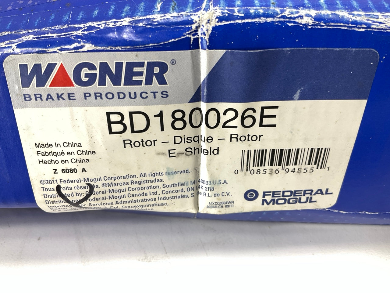Wagner BD180026E Front Disc Brake Rotor