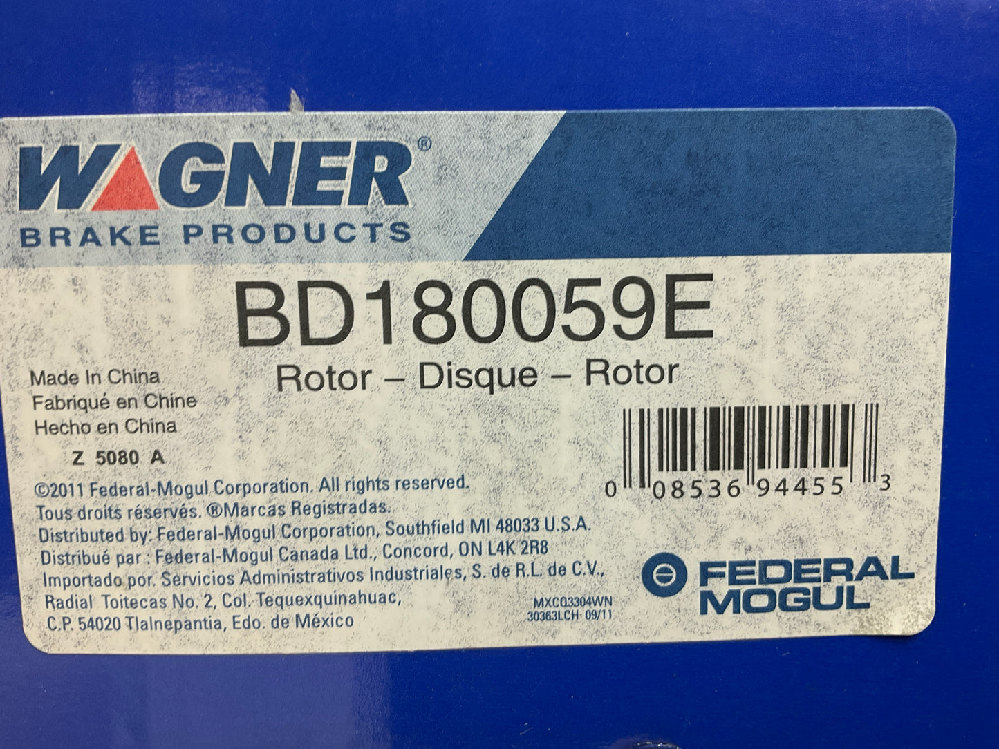 Wagner BD180059E Rear Brake Rotor For 2007-2017 BMW X5, 2008-2017 X6