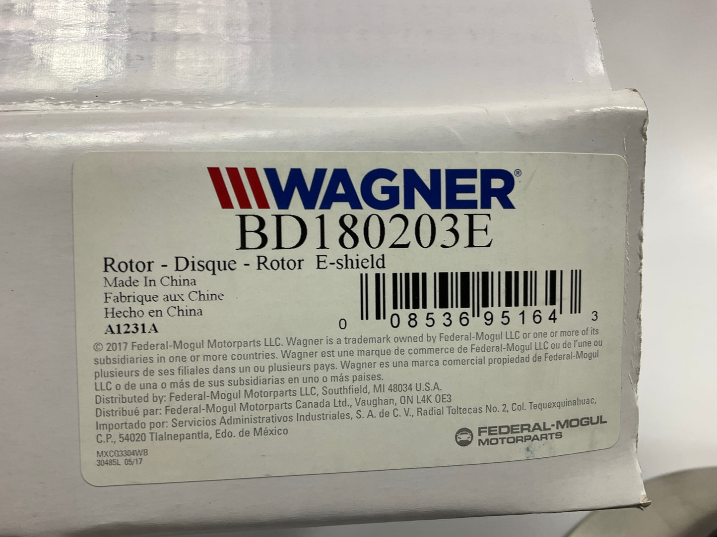 (2) Wagner BD180203E Disc Brake Rotor, Rear