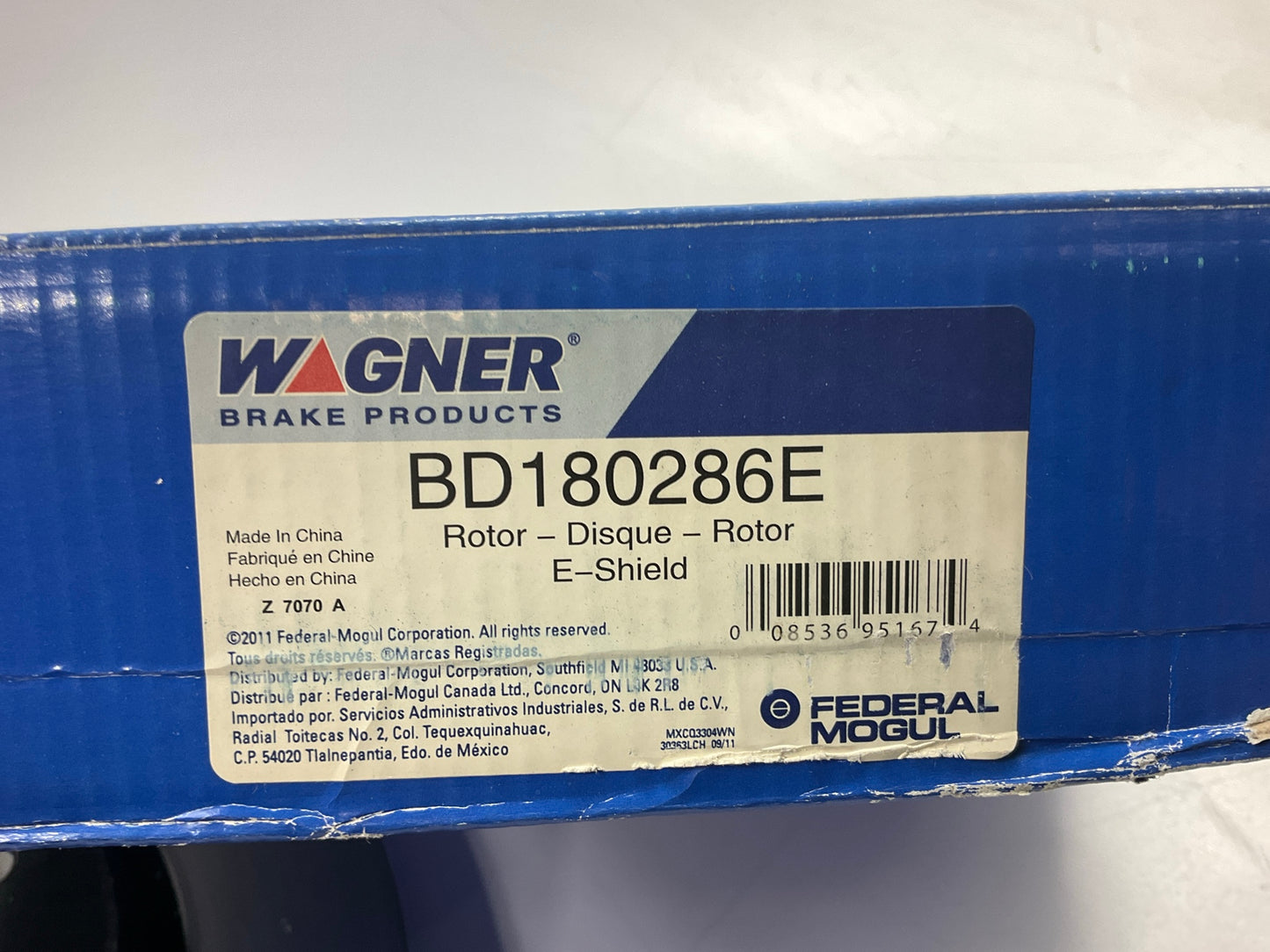 (2) Wagner BD180286E Front Disc Brake Rotor