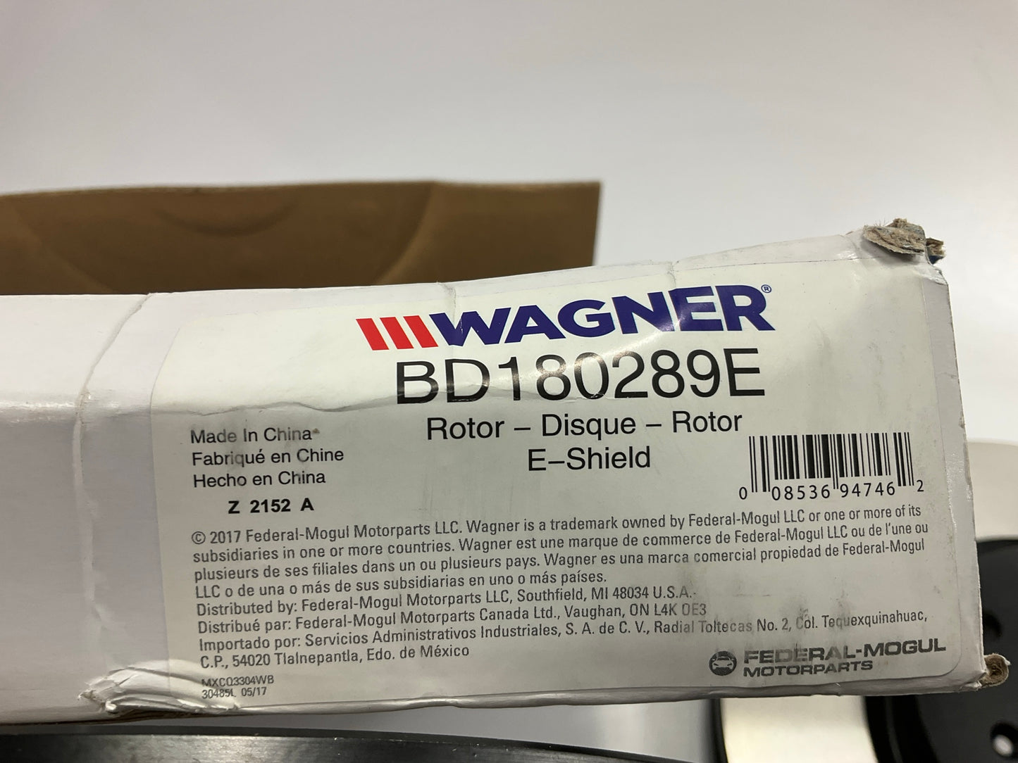 (2) Wagner BD180289E Front Disc Brake Rotor