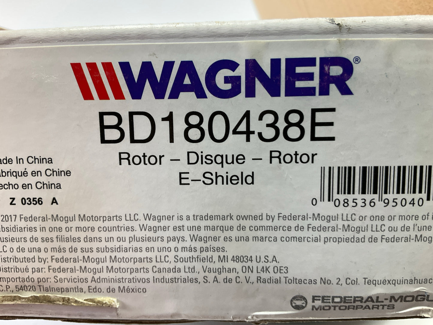 (2) Wagner BD180438E Rear Disc Brake Rotor