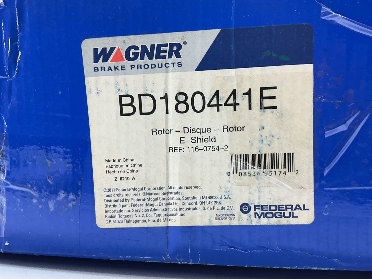 Wagner BD180441E Front Disc Brake Rotor