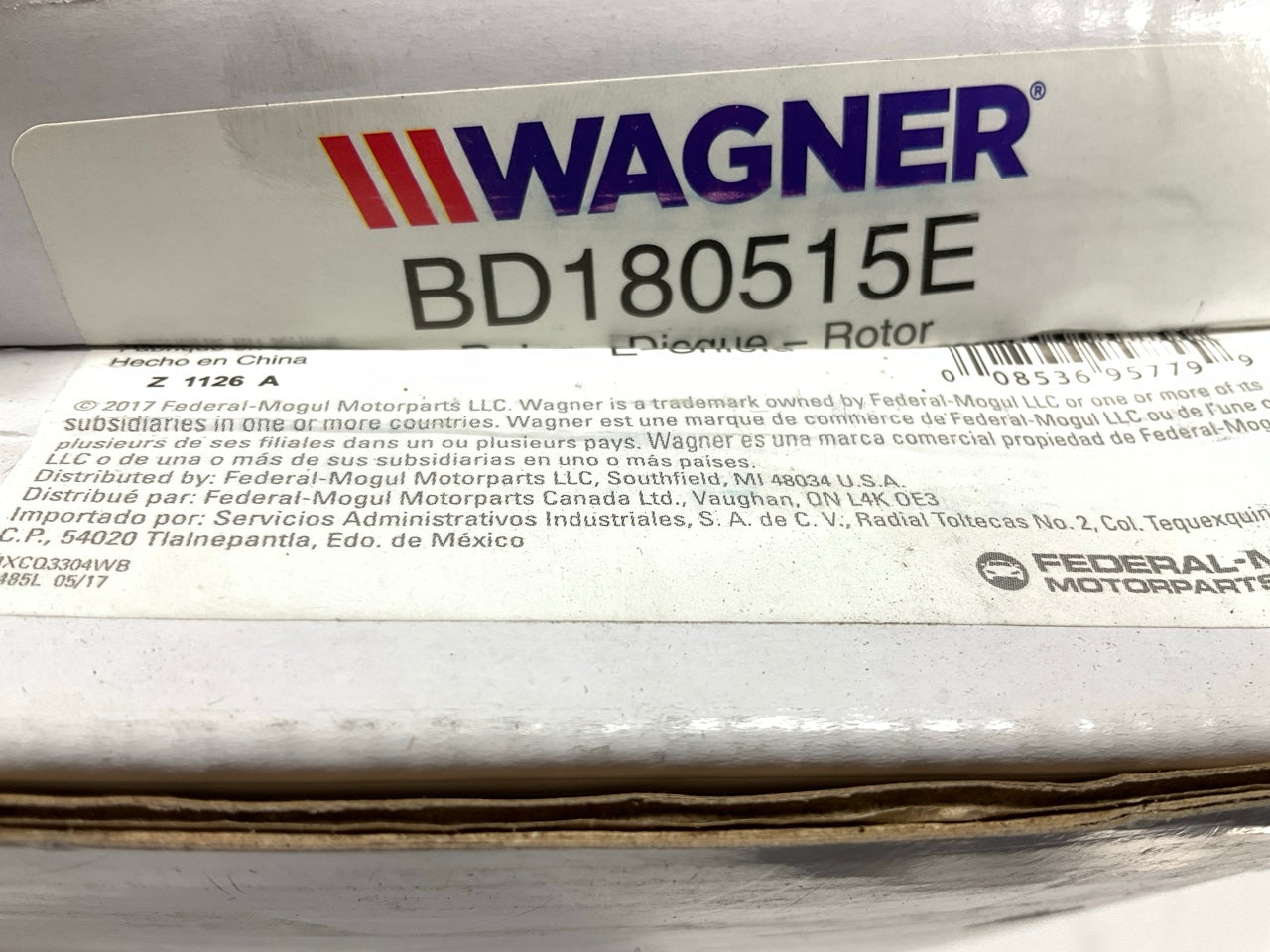 Wagner BD180515E Rear Disc Brake Rotor
