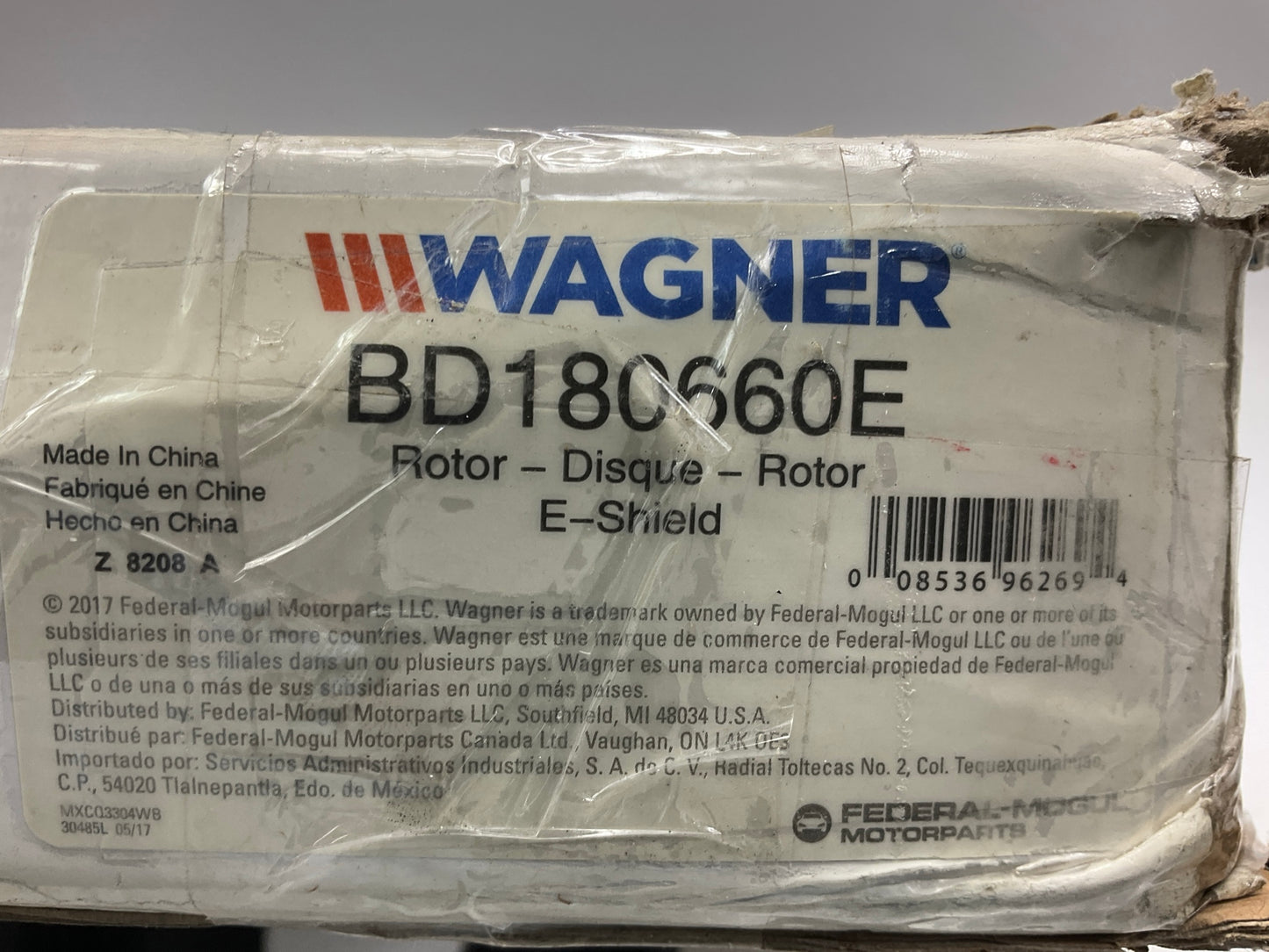 Wagner BD180660E Coated Front Brake Rotor For 2014-2020 Dodge Charger