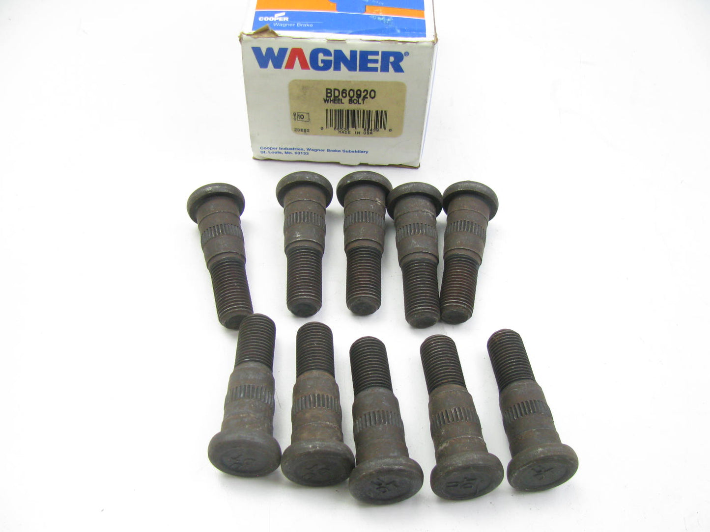 (10) Wagner BD60920 Wheel Lug Studs - Front