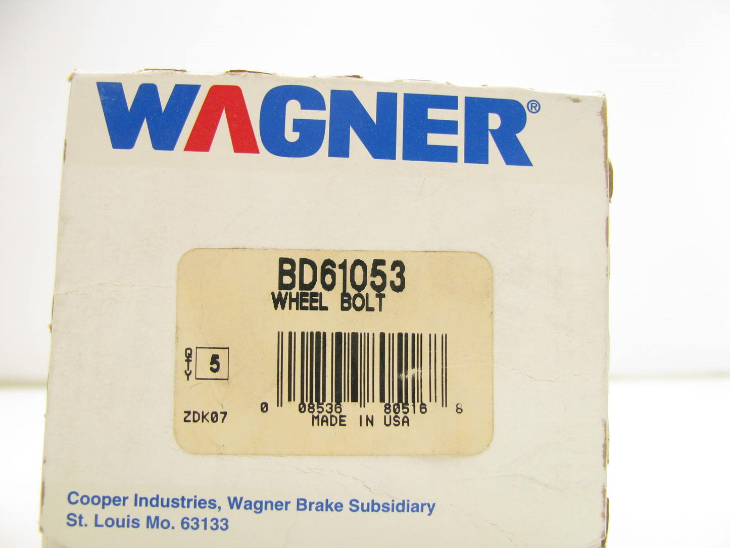 (5) Wagner BD61053 Wheel Lug Stud Bolts