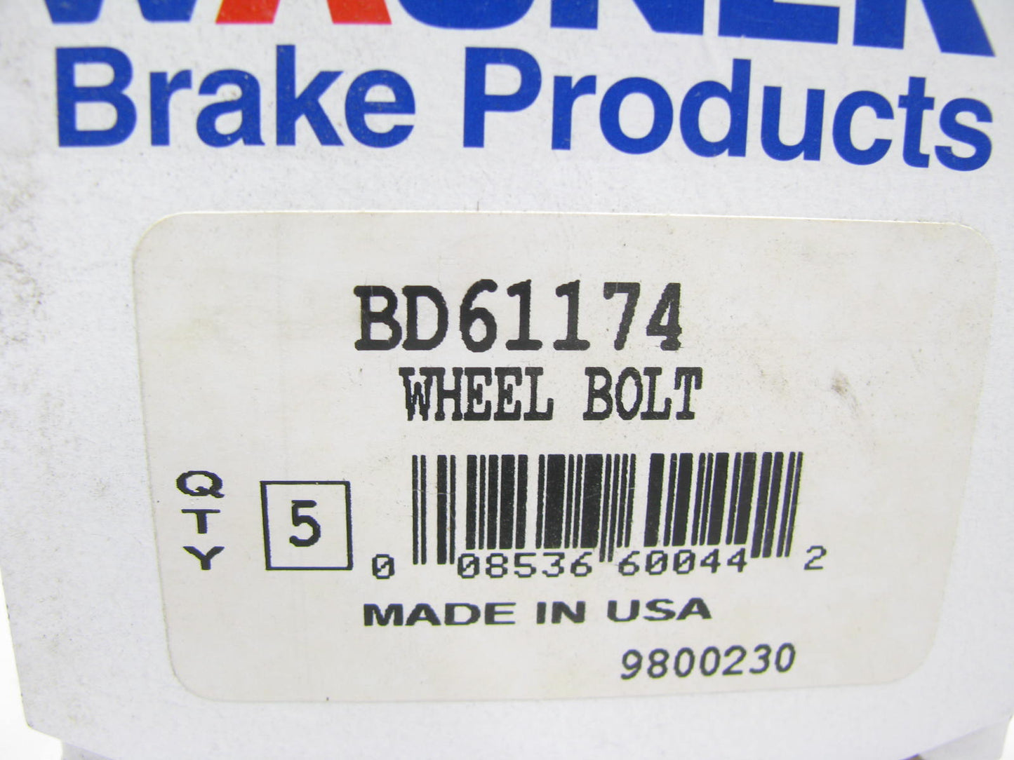(5) Wagner BD61174 Rear Wheel Lug Studs