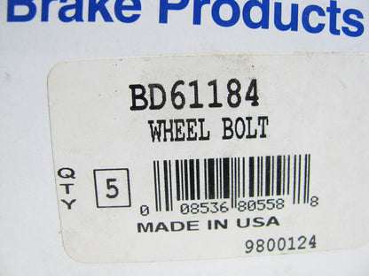 (5) Wagner BD61184 Front Wheel Lug Sutds