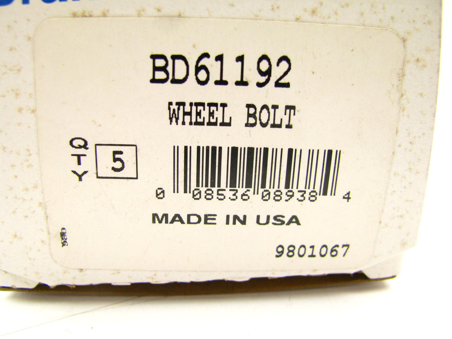 (x5) Wagner BD61192 Wheel Lug Studs - Rear