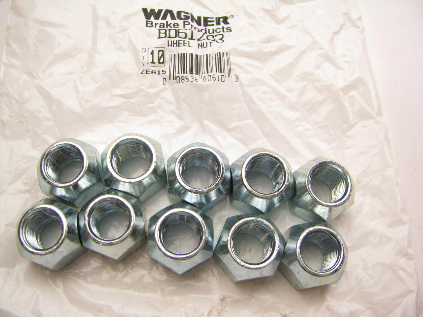 (10) Wagner BD61283 Wheel Lug Nuts