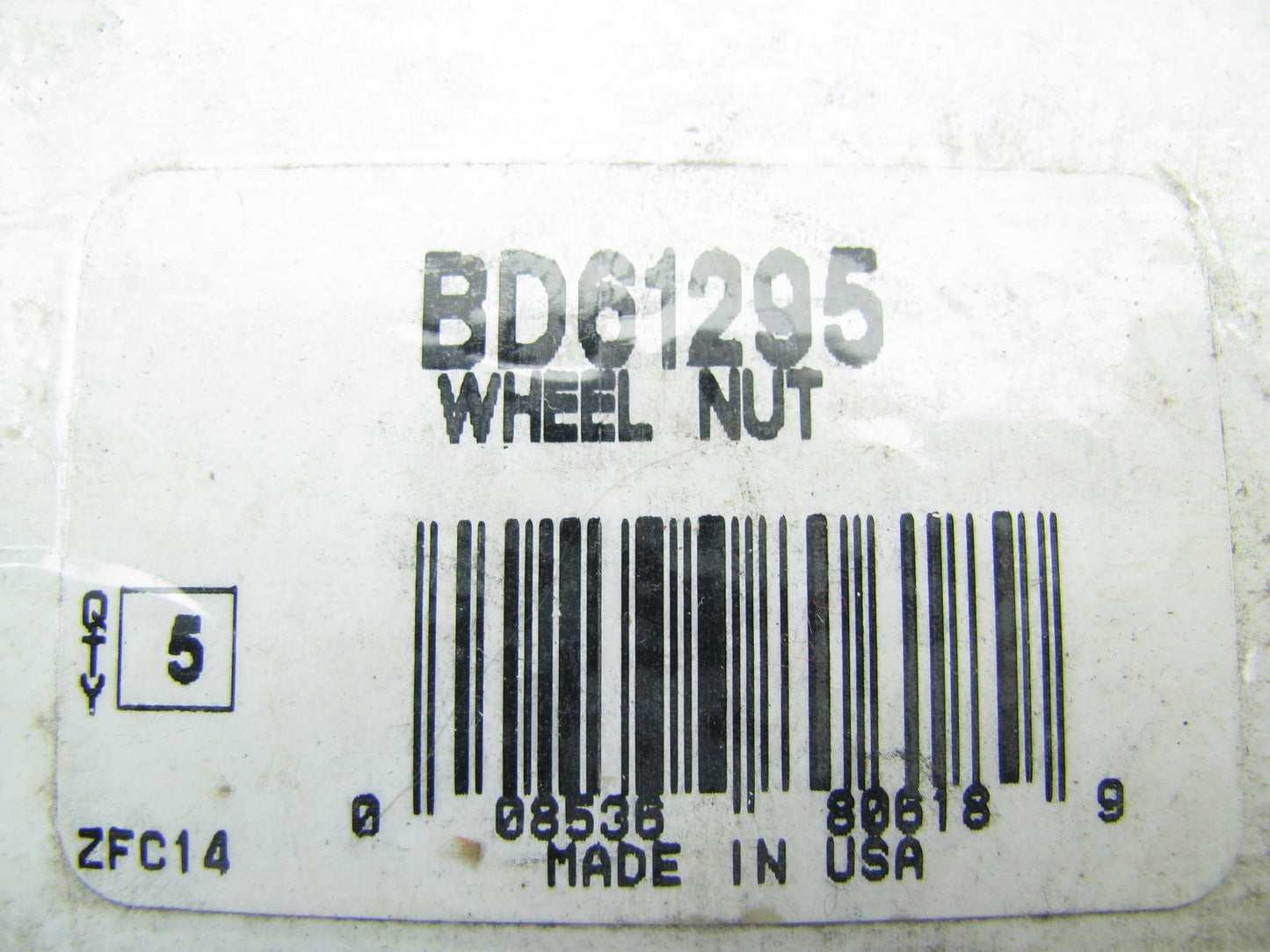 (5) Wagner BD61295 Wheel Lug Nuts