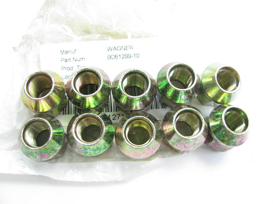 (10) Wagner BD61299 Wheel Lug Nuts - Front / Rear