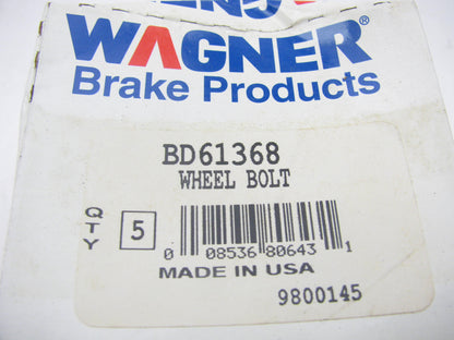 (5) Wagner BD61368 Wheel Lugs Studs Bolt