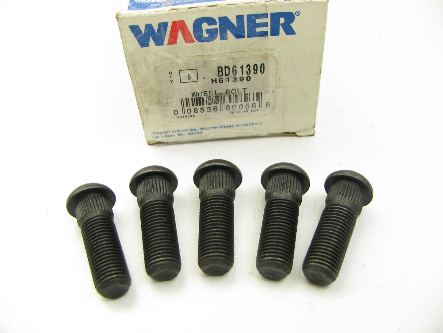 (5) Wagner BD61390 Wheel Lug Stud - Front / Rear