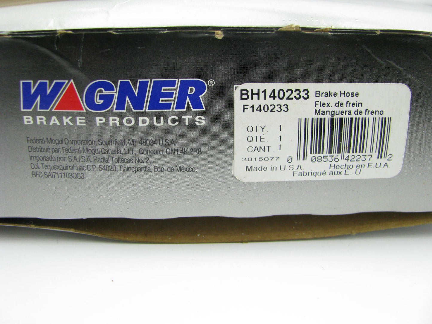 Wagner BH140233 Front Left Brake Hose