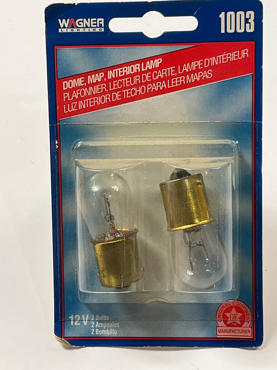 Wagner BP1003 Dome, Map, Trunk Light Lamp Bulb, #1003 - 2 PACK