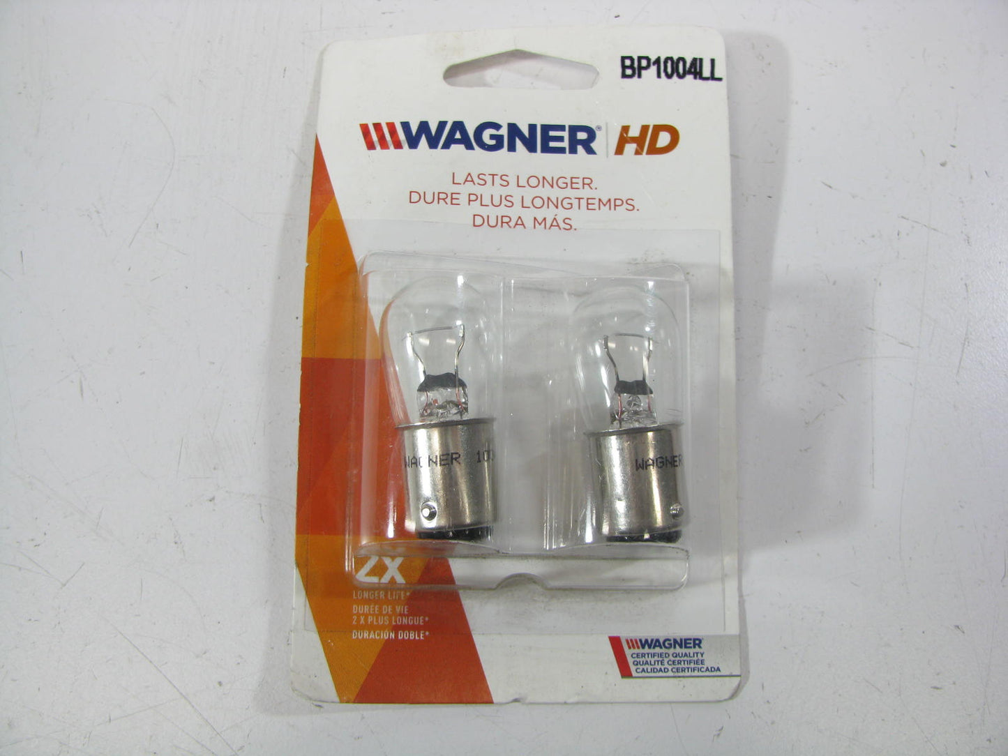 (2) Wagner BP1004LL Long Life Wedge Minature Lamp Light Bulb
