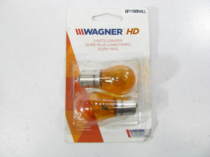 (2) Wagner BP1156NALL Long Life Amber Turn Signal Lamp Light Bulb