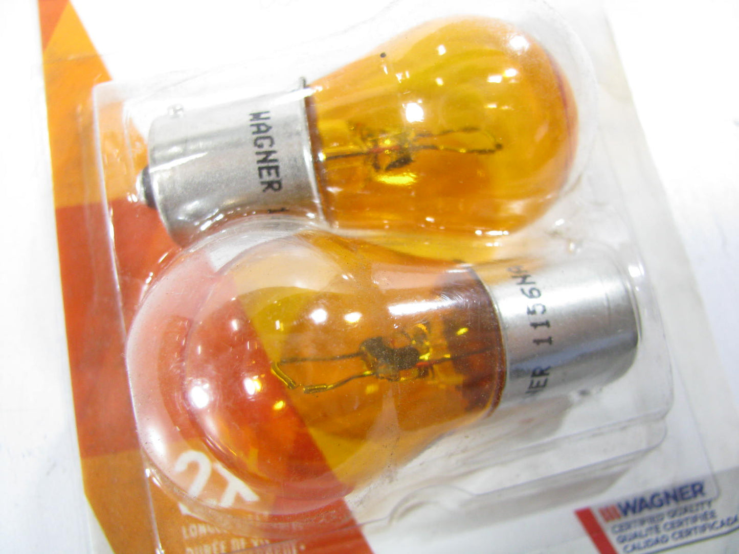 (2) Wagner BP1156NALL Long Life Amber Turn Signal Lamp Light Bulb