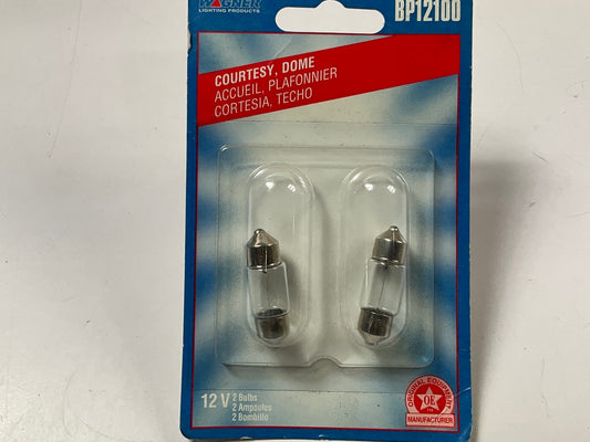 (2) Wagner BP12100 Courtesy Dome Light Luggage Glove Box Light Lamp Bulbs