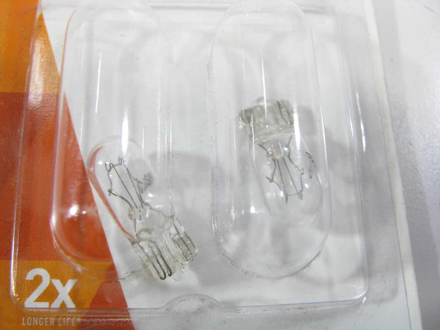 (2) Wagner BP168NALL Long Life Wedge Minature Lamp Light Bulb