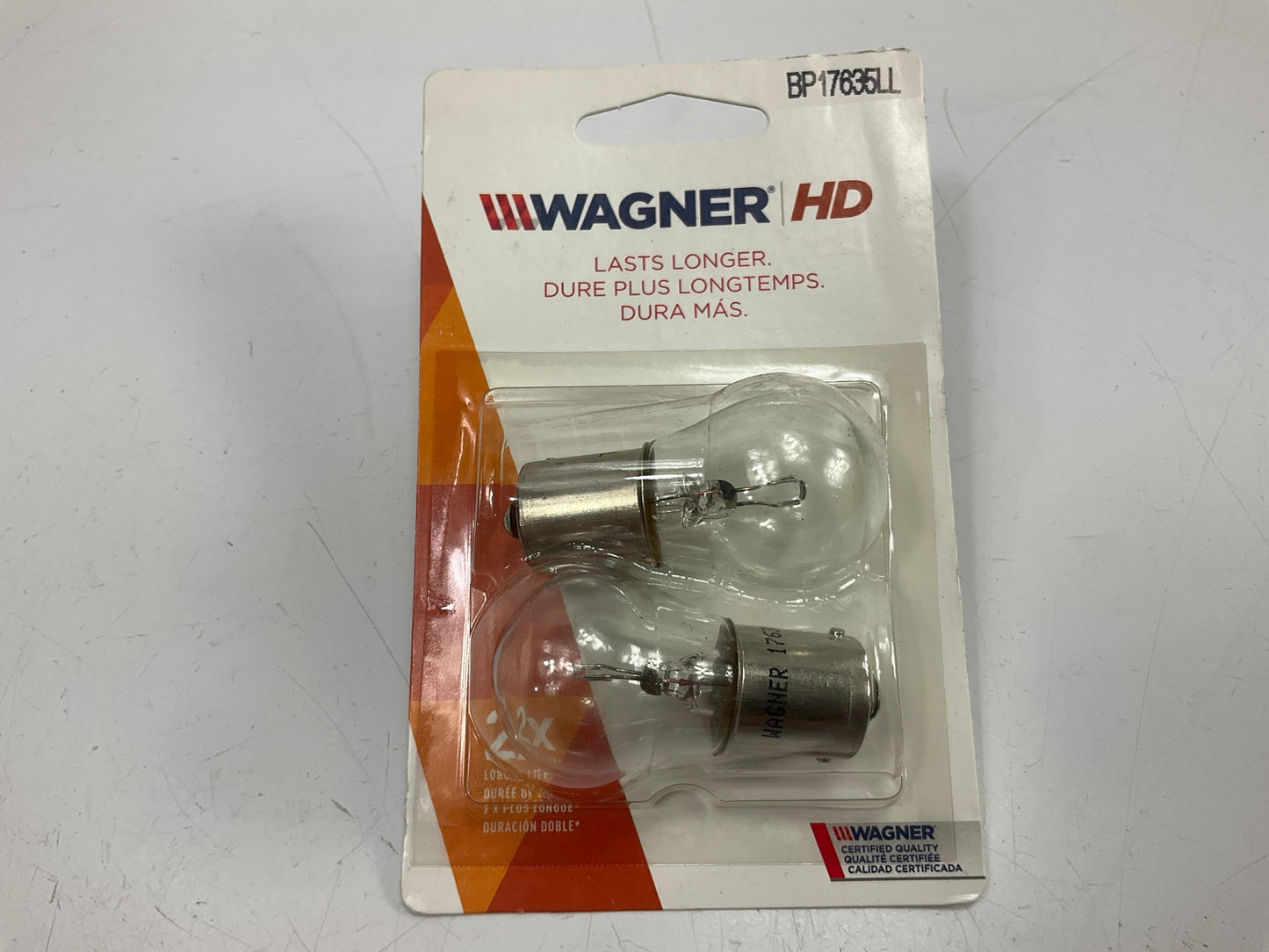 (2) Wagner BP17635LL Turn Signal Light Bulb, Long Life, # 17635