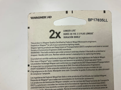 (2) Wagner BP17635LL Turn Signal Light Bulb, Long Life, # 17635