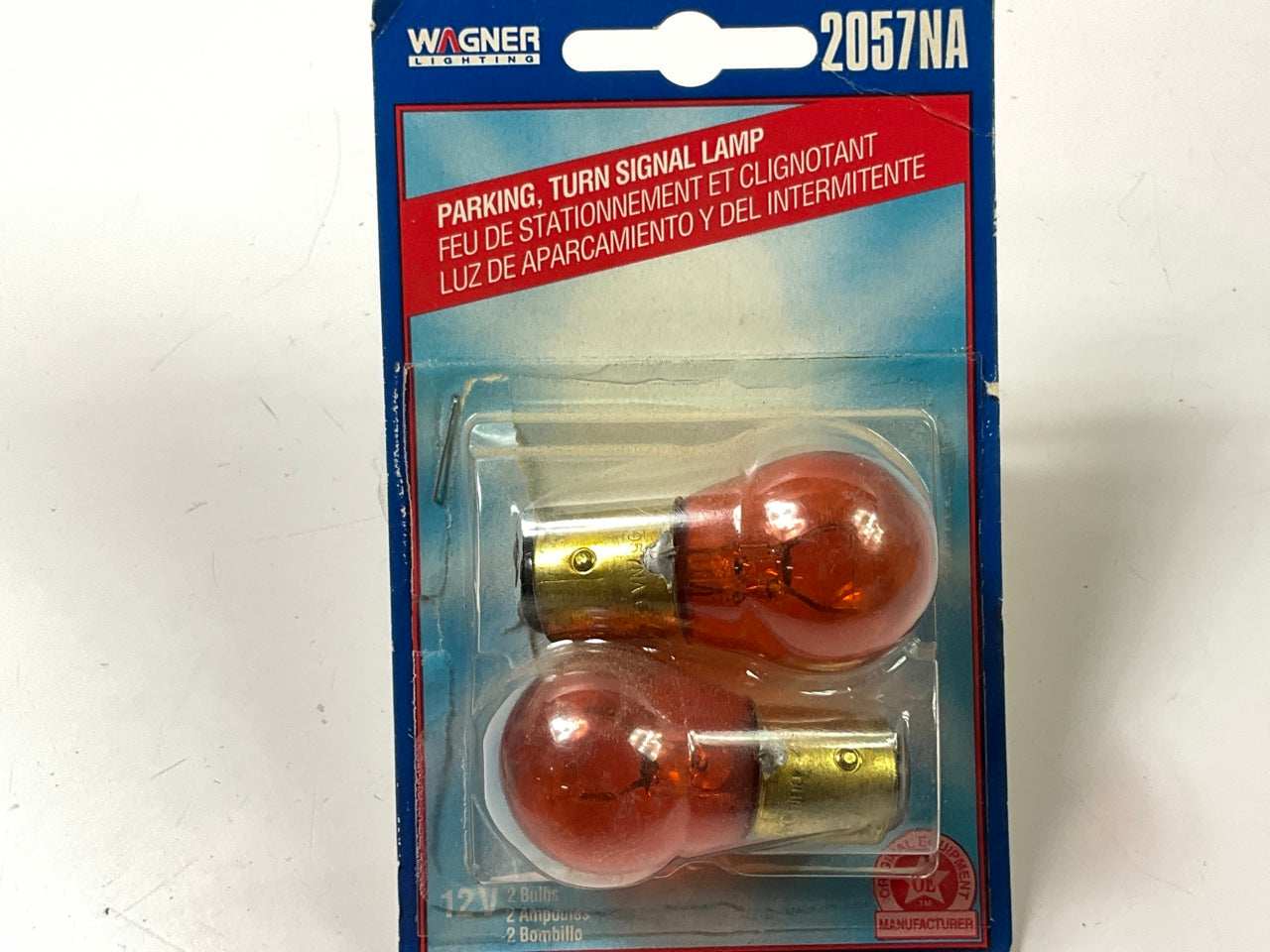 Wagner BP2057NA Amber Turn Signal Light Lamp Bulb 2057 - 2 PACK