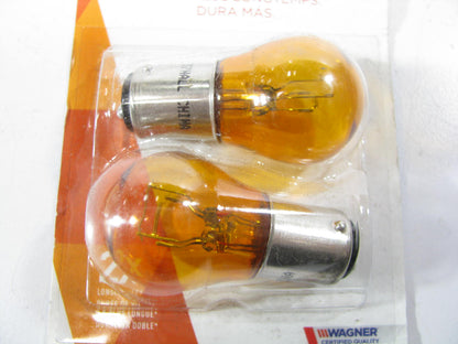 (2) Wagner BP2357NALL Long Life Amber Turn Signal Lamp Light Bulb