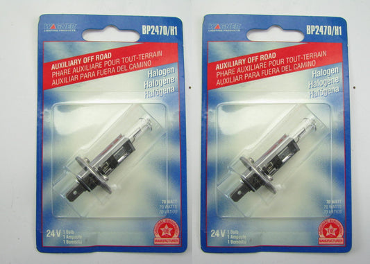 (2) Wagner BP2470H1 Halogen Offroad Auxiliary Light Bulbs - T2 1/2'' 24V 70W