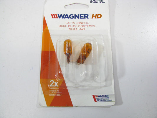 (2) Wagner BP2827NALL Long Life Amber Turn Signal Side Marker Lamp Light Bulb