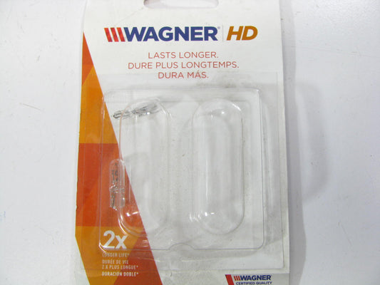 (2) Wagner BP37LL Long Life Wedge Minature Lamp Light Bulb