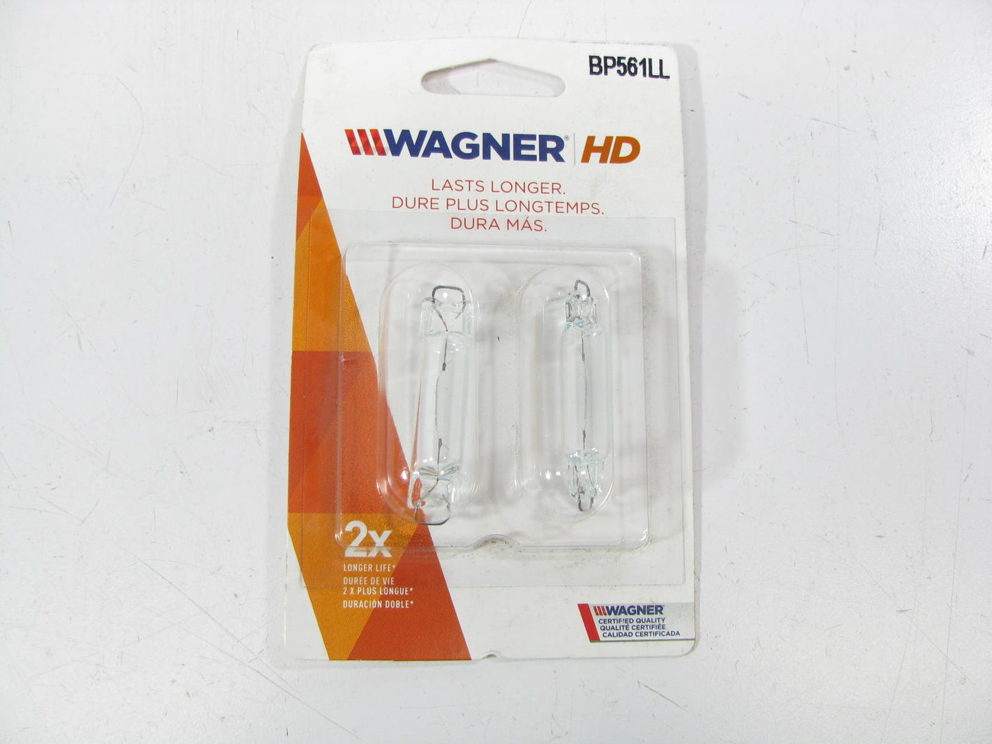 (2) Wagner BP561LL Long Life Dome Light Lamp Bulb