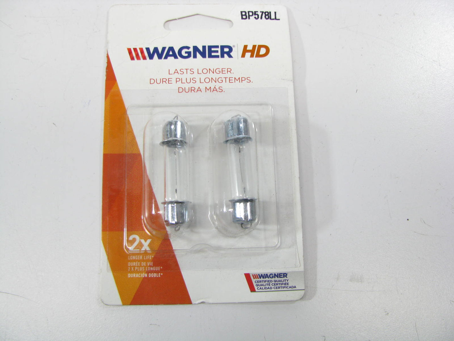 (2) Wagner BP578LL Long Life Courtesy Dome Map Luggage Light Lamp Bulb
