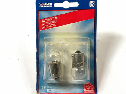 Wagner BP63 License Plate Lamp Light Bulb 63 - 2 PACK