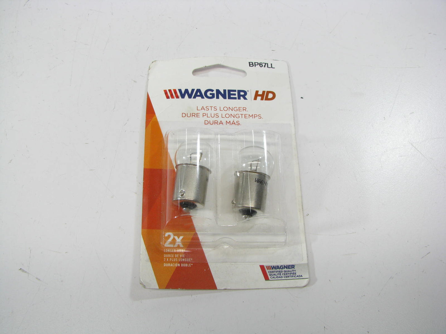 (2) Wagner BP67LL Long Life Turn Signal License Plate Parking Light Lamp Bulb