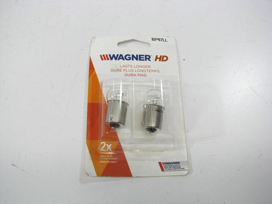 (2) Wagner BP67LL Long Life Turn Signal License Plate Parking Light Lamp Bulb