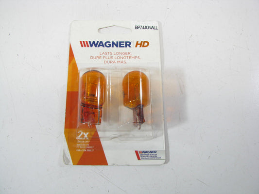 (2) Wagner BP7440NAL Long Life Amber Turn Signal Lamp Light Bulb